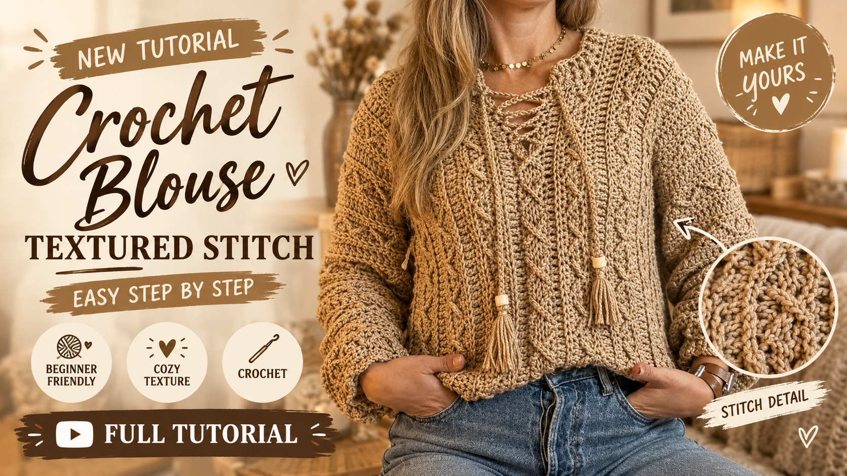 CROCHET SWEATER: 5 Amazing Ways to Make It Step By Step