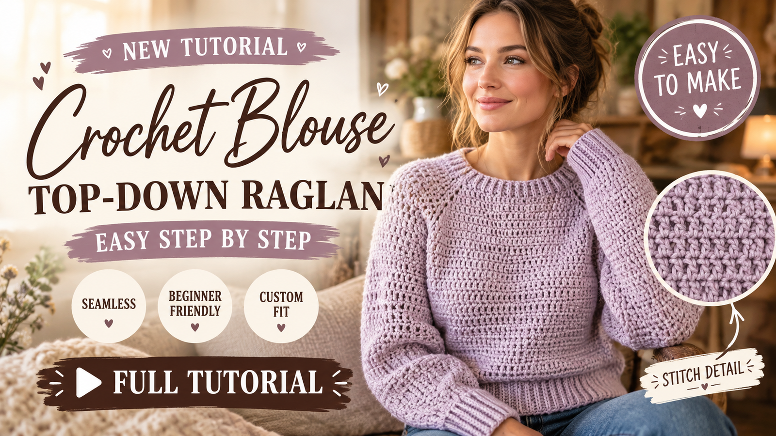 Crochet topdown sweater: 5 Amazing Tips in This Proven Guide