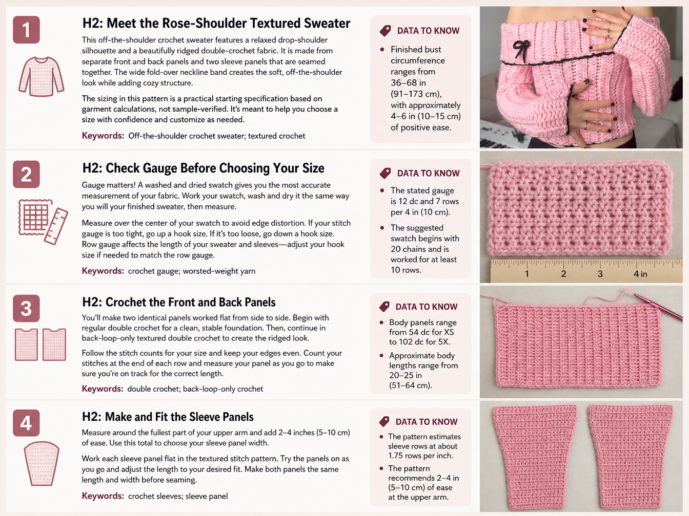 easy crochet stitch - Illustration 2