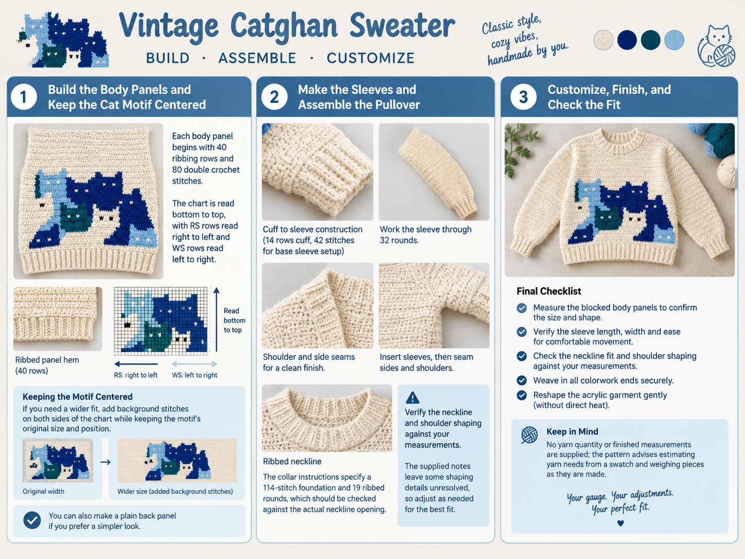 Vintage Catghan Sweater - Illustration 3