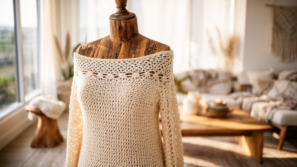 Crochet Off The Shoulder Sweater: 11 Proven Ways To Build A Neckline That Grips