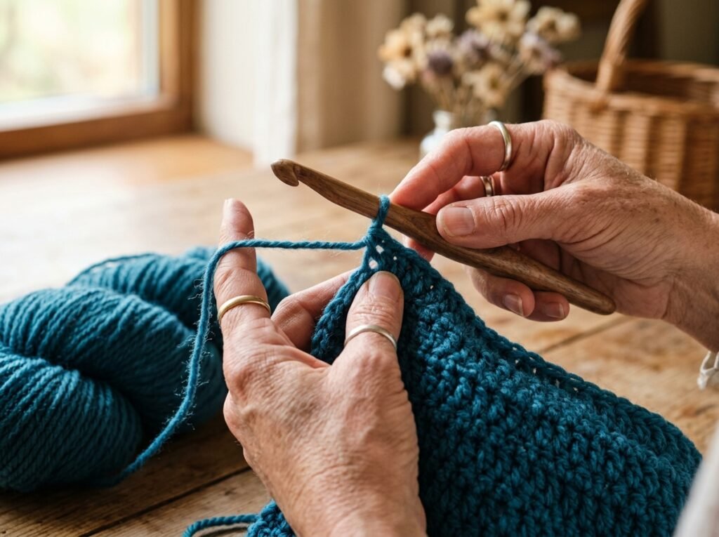 Chunky Ribbed Crochet Sweater